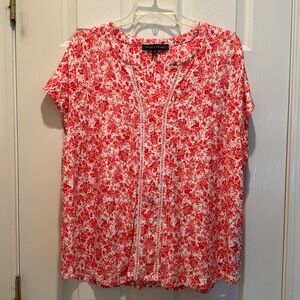 Tommy shirt, red pink and white, NWOT